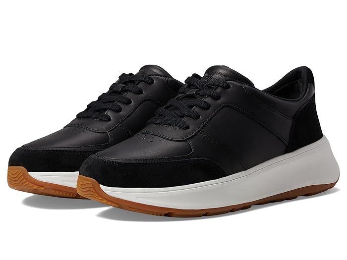 Women's FitFlop F-Mode Leather/Suede Flatform Sneakers | Zappos.com